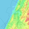 Ashdod topographic map, elevation, terrain