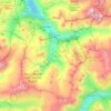 Val-d'Isère topographic map, elevation, terrain