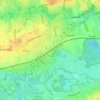 Idegem topographic map, elevation, terrain