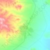 Arvaikheer topographic map, elevation, terrain