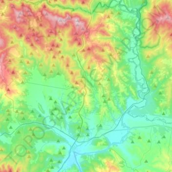 Civitella Paganico topographic map, elevation, terrain