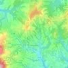 Les Haies topographic map, elevation, terrain