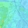 Velsen-Zuid topographic map, elevation, terrain