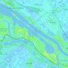 Europoort topographic map, elevation, terrain