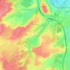 Orcenais topographic map, elevation, terrain