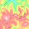 Bisaccia topographic map, elevation, terrain