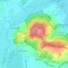 Wytham Woods topographic map, elevation, terrain