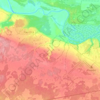 Кулаковское сельское поселение topographic map, elevation, terrain