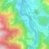 Prayols topographic map, elevation, terrain