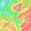 Salins-les-Bains topographic map, elevation, terrain