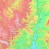 Ardèche topographic map, elevation, terrain