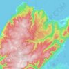 Meat Cove topographic map, elevation, terrain