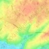 Hundelgem topographic map, elevation, terrain