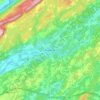 Blairstown topographic map, elevation, terrain