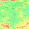 Yambol topographic map, elevation, terrain