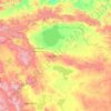Uvs topographic map, elevation, terrain