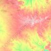 Marondera topographic map, elevation, terrain