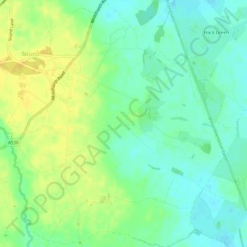 Broomhall topographic map, elevation, terrain