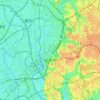 Matsudo topographic map, elevation, terrain