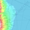 Dumaguete topographic map, elevation, terrain