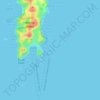 Sandy Bay Island topographic map, elevation, terrain