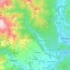 Caprile topographic map, elevation, terrain