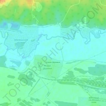 Новая Деревня topographic map, elevation, terrain