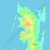 North Pemba topographic map, elevation, terrain