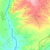 Recas topographic map, elevation, terrain