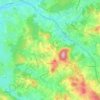 Beaubery topographic map, elevation, terrain