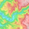 Laval-de-Cère topographic map, elevation, terrain