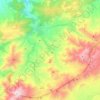 Zerkten topographic map, elevation, terrain
