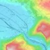 Cluses topographic map, elevation, terrain