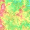 Aumont-Aubrac topographic map, elevation, terrain