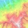 Glacier des Bossons topographic map, elevation, terrain