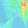 Pasig topographic map, elevation, terrain