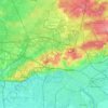 Arnhem topographic map, elevation, terrain