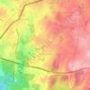 Anjanapura topographic map, elevation, terrain