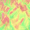 Central Otago District topographic map, elevation, terrain
