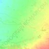 Merah North topographic map, elevation, terrain