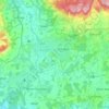 Cranleigh topographic map, elevation, terrain