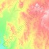 Quilpie Shire topographic map, elevation, terrain