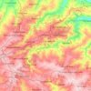 Перевальский район topographic map, elevation, terrain