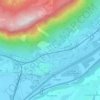 Montmélian topographic map, elevation, terrain