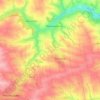 река Калец topographic map, elevation, terrain