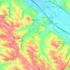 Ayguesvives topographic map, elevation, terrain