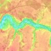 Veigné topographic map, elevation, terrain