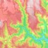 Pied-de-Borne topographic map, elevation, terrain