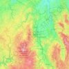 Puy-de-Dôme topographic map, elevation, terrain