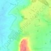 Priors Hardwick CP topographic map, elevation, terrain